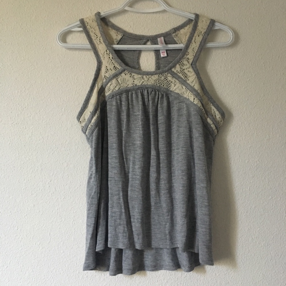 Grey & Cream Tank Top